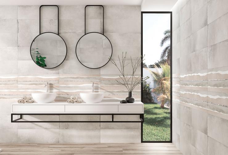 Andrez-Brajon / Dupont-Est - Frise de salle de bains horizontale ou verticale ?