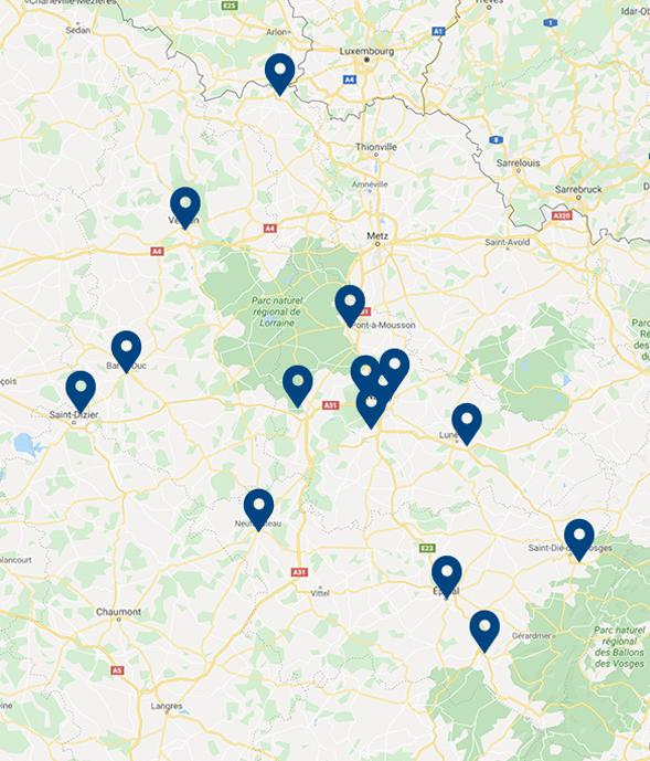 Carte Andrez-Brajon / Dupont-Est